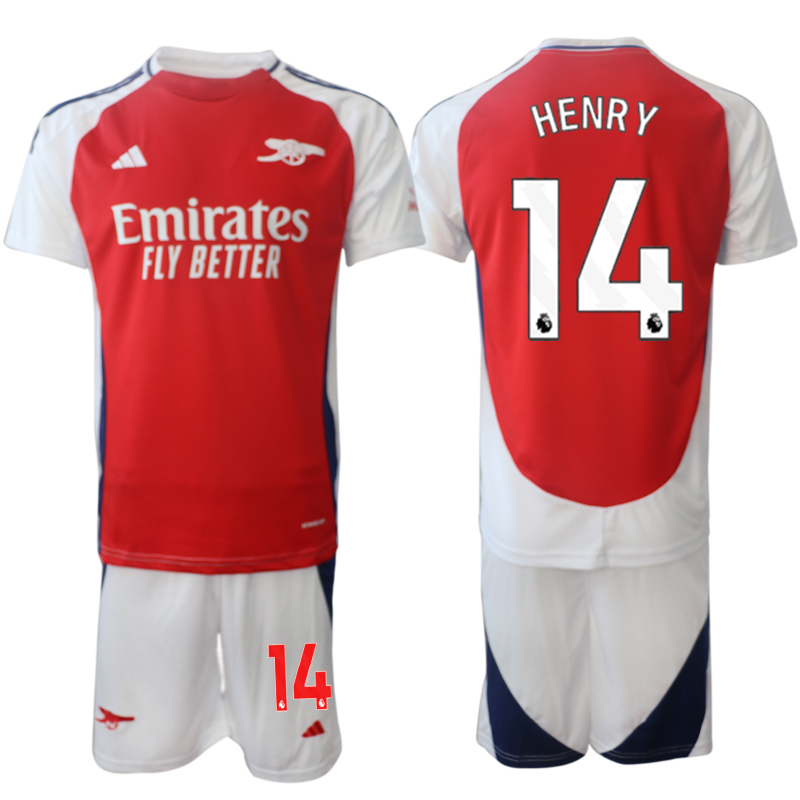 Men 2024-2025 Club Arsenal home Red #14 Soccer Jersey